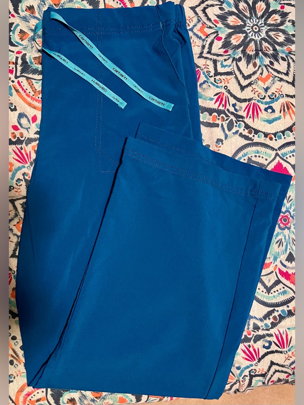 2 PAIR of Carhartt Women's STRETCH Utility Cargo Scrub Pants—Petite Large
